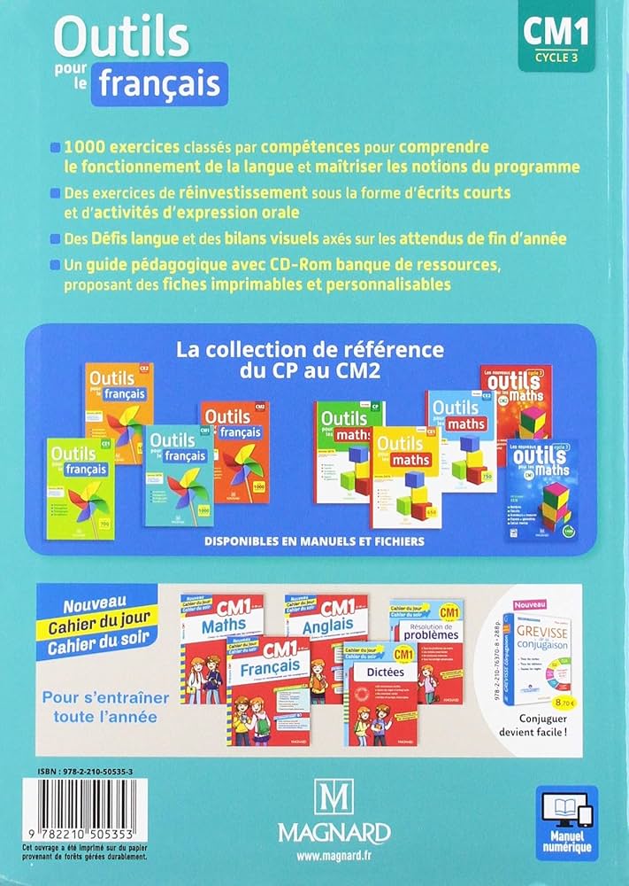 Amazon.com: Outils pour le Français CM1 (2019) - Manuel